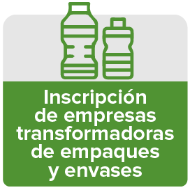 Boton Inscripción de empresas transformadoras de empaques y envases