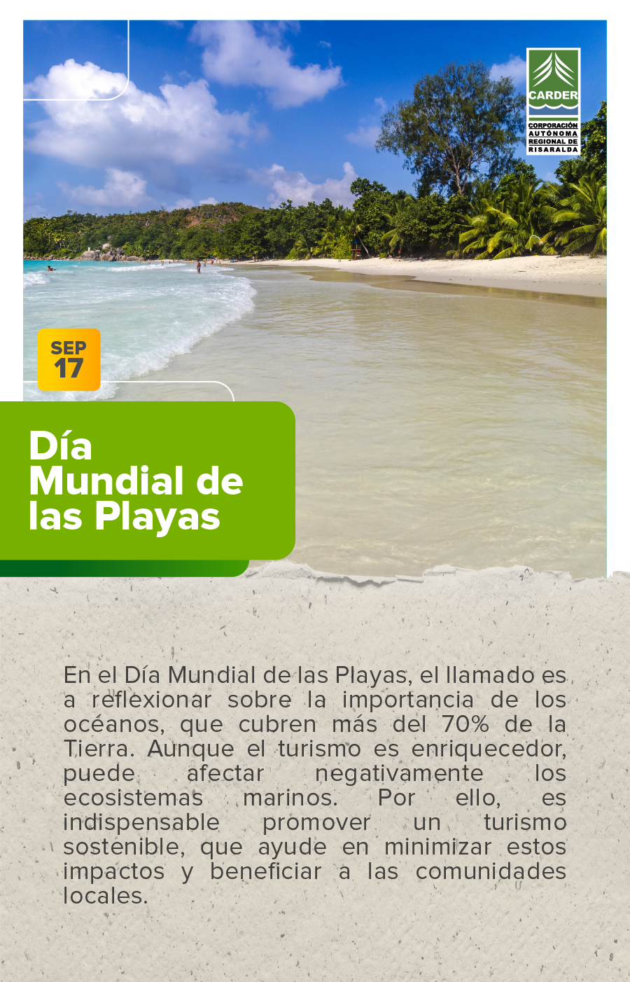 Día Mundial de las Playas