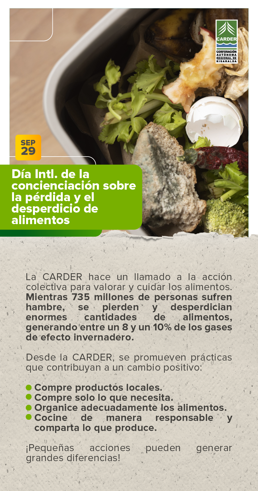 Día Internacional de Concienciación sobre la Pérdida y el Desperdicio de Alimentos