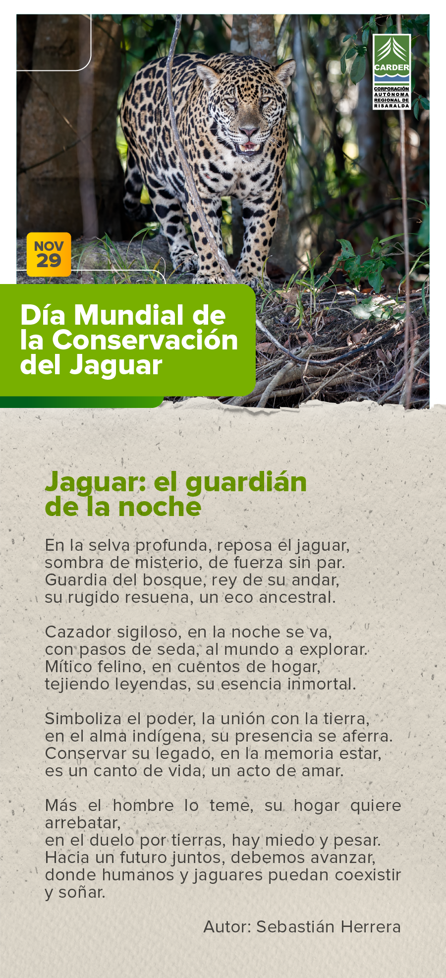 Día Mundial de la Conservación del Jaguar