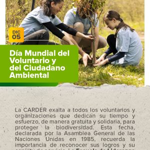 Día Mundial del Voluntario y Ciudadano Ambiental.