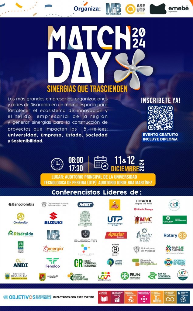 La CARDER participará en el Primer Match Day en Pereira: Sinergias para la Sostenibilidad Regional